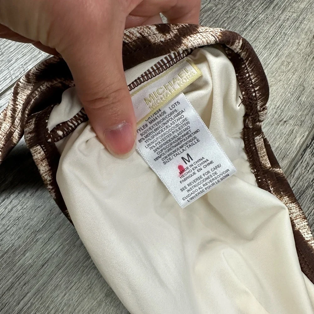 Michael Kors Animal Print‎ Bikini Top